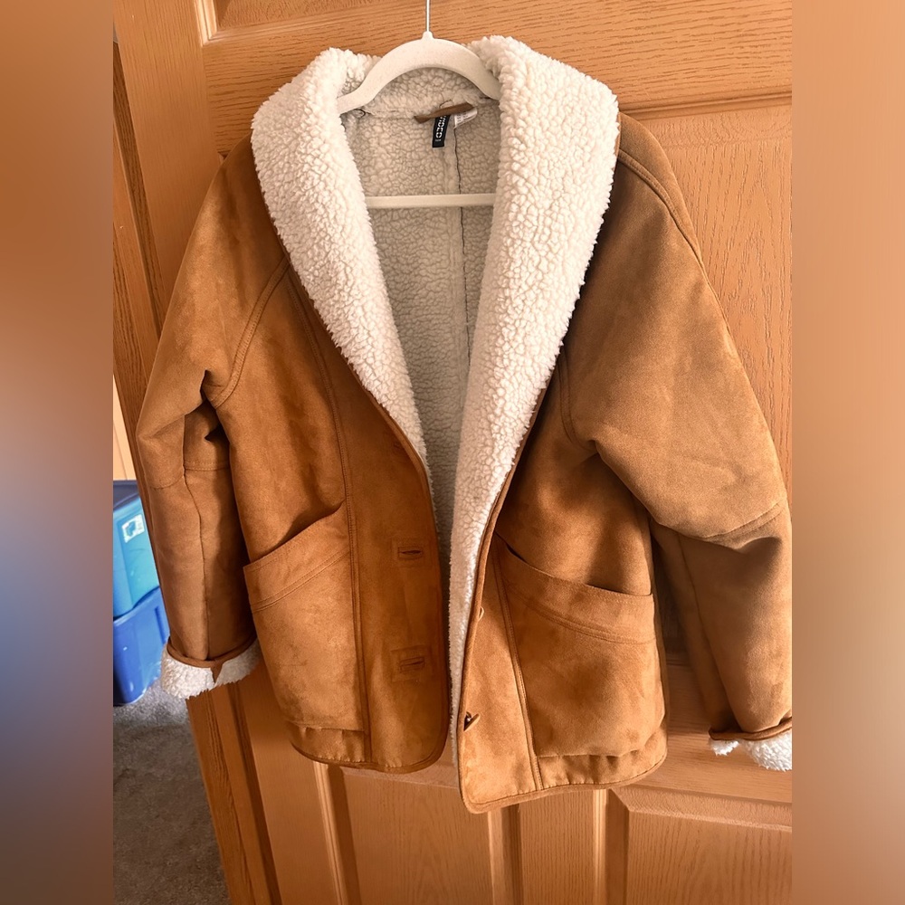 Zara Chesnut Sherpa Jacket